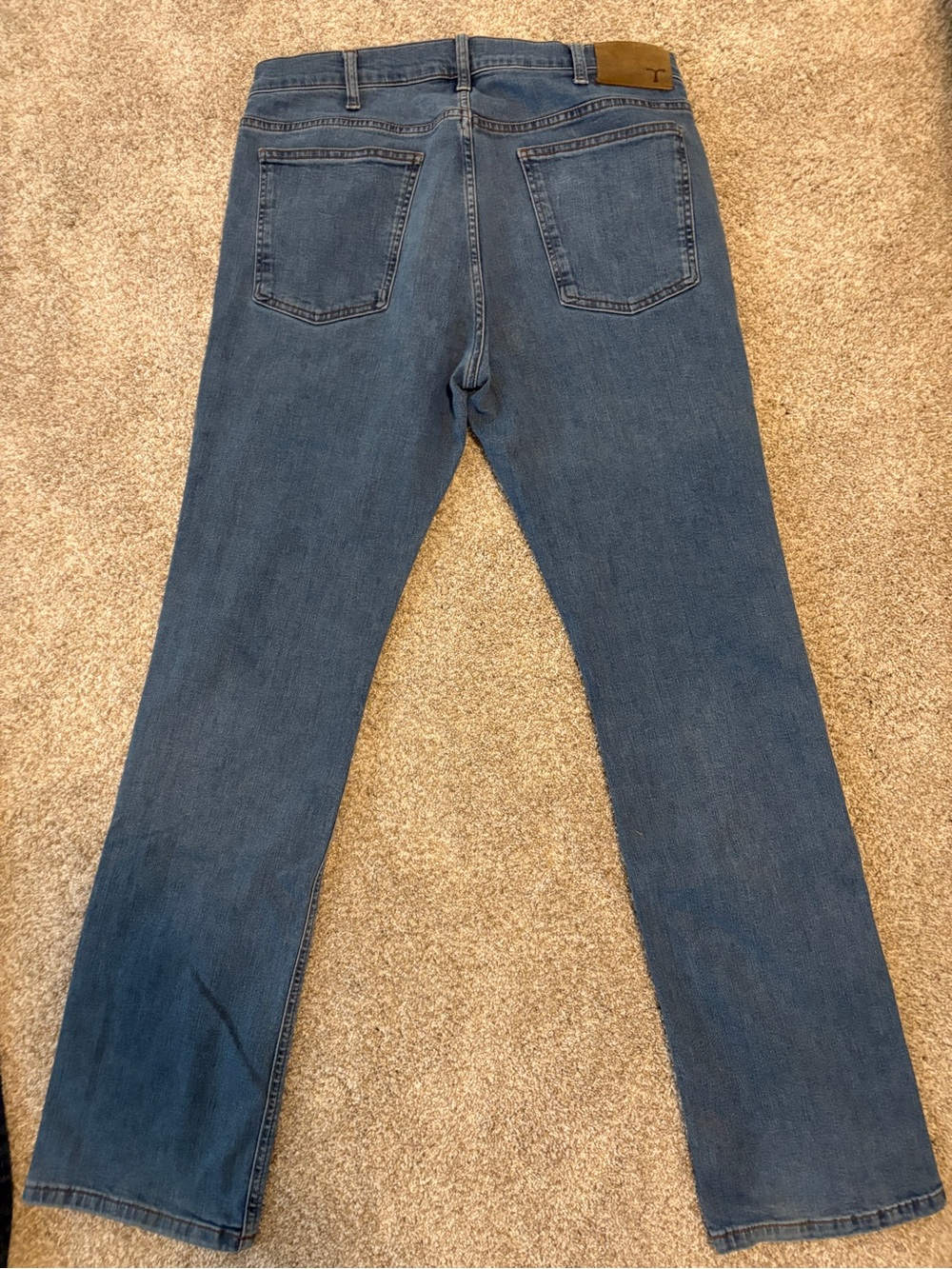 Tecovas Men's Dark Blue Straight Jeans